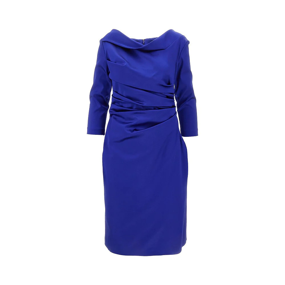 Talbot Runhof Duchesse Satin Knee-Length Dress